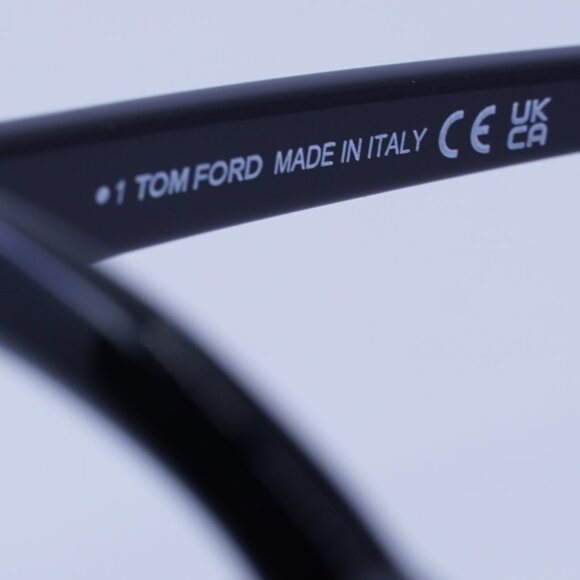 Tom Ford FT5961-B 001 Eyeglasses Black 49mm Square Frame, Blue Light Block Lens - Picture 8 of 9